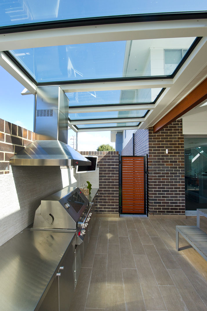 skylights in patio and bbq area in christchurch